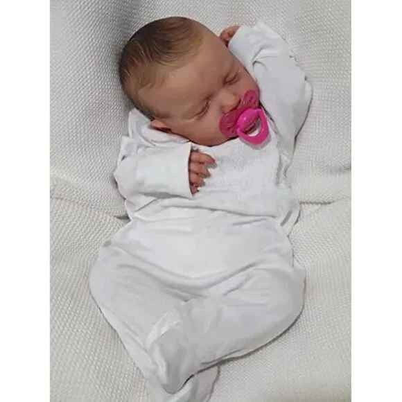 iCradle Lifelike Reborn Baby Dolls19 Inch Newborn Preemie Baby Dolls Reborn Girl Doll Best Birthday Set for Girls Age 3+ 並行輸入品 Icradle Lifelike Reborn Baby Doll 20 Inch Real Looking Weighted
